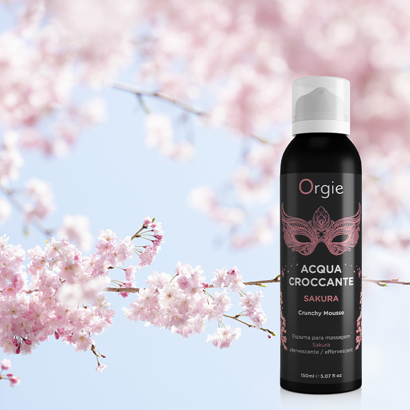 Orgie｜葡萄牙 ACQUA CROCCANTE Sakura 爆炸跳跳感 慕斯泡泡按摩液 櫻花香 - 150ml